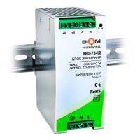 Блок питания Biom Professional на DIN-рейку DC 12V 75W 6,5A (BPD-75-12)