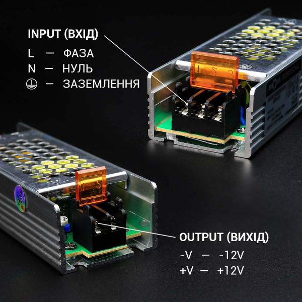 Блок питания BIOM Professional DC 12V 36W 3А перфорированный в металлическом корпусе (BPU-36), 100014622