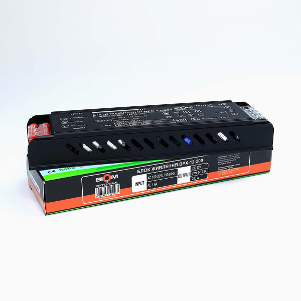 Блок живлення BIOM Professional BPX DC12 200W 16,6А (BPX-12-200) , 100024491