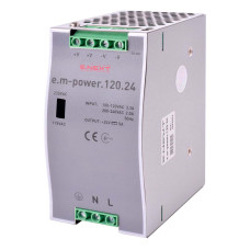 Блок питания E.NEXT на DIN-рейку e.m-power DC 24V 120W 5A (i083006)