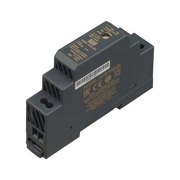 Блок питания Mean Well на DIN-рейку DC 24V 15W 0,63A IP31 (DDR-15G-24), 100024010