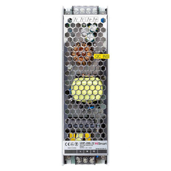 Блок живлення Mean Well DC 12V 200,4W 16,7A IP20 (UHP-200-12) , 100022094
