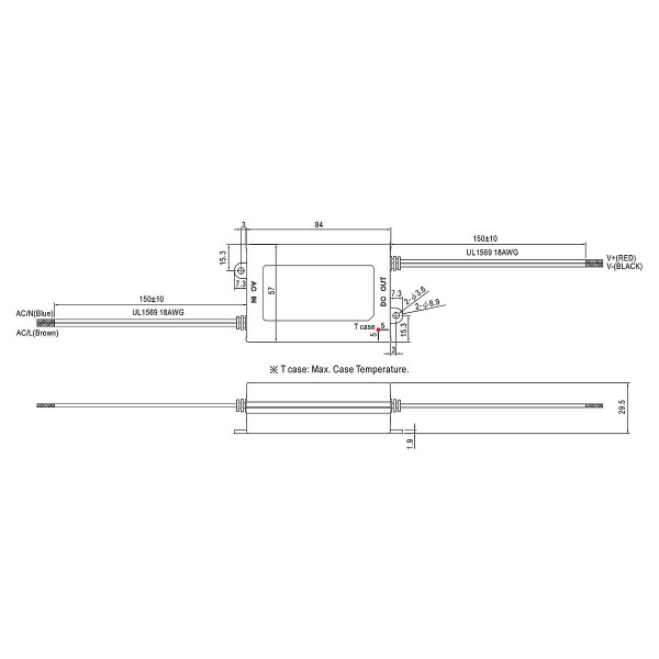 Блок питания Mean Well DC 12V 25,2W 2,1А IP42 (APV-25-12), 100022097