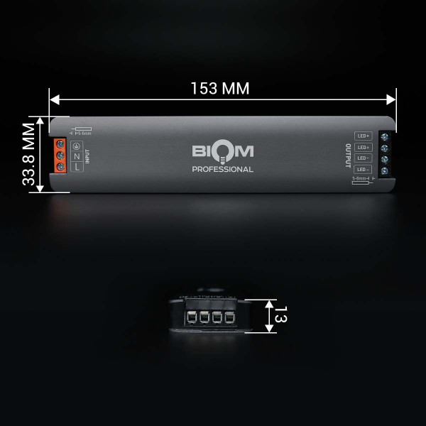 Блок питания BIOM Professional DC24 150W 6.3А IP44 (BPTH-24-150), 100028397