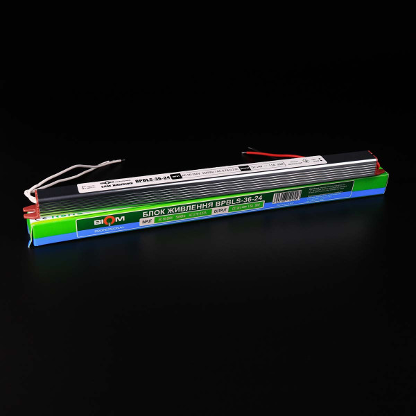 Блок питания BIOM Professional DC24 36W 1,5А stick (BPBLS-36-24), 100027323