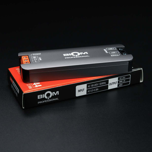 Блок питания BIOM Professional DC24 48W 2А IP44 (BPTH-24-48), 100028394