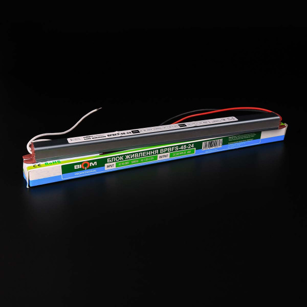 Блок питания BIOM Professional DC24 48W 2А stick герметичный (BPBFS-48-24), 100027332