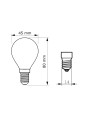 Світлодіодна лампа PHILIPS MAS VLE LEDLuste D 3,4-40W E14 927 P45 FRG (929003060202) , 100023797