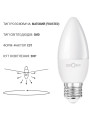 Світлодіодна лампа Biom C37 10W 900Lm 4500К 220V E27 матова (BT-706) , 100023981
