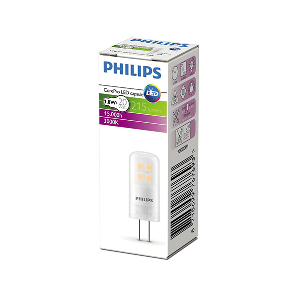 Светодиодная лампа PHILIPS CorePro LEDcapsuleLV 1,8-20W G4 830 JC (929002389102), 100023621