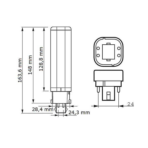 Светодиодная лампа PHILIPS CorePro LED PLC 4P 9W G24D-3 840 PL-C (929001200902), 100023615