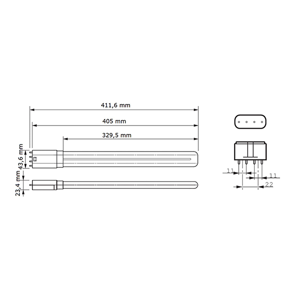 Светодиодная лампа PHILIPS CorePro LED PLL HF 16,5W 2G11 840 PL-L (929001381602), 100023616