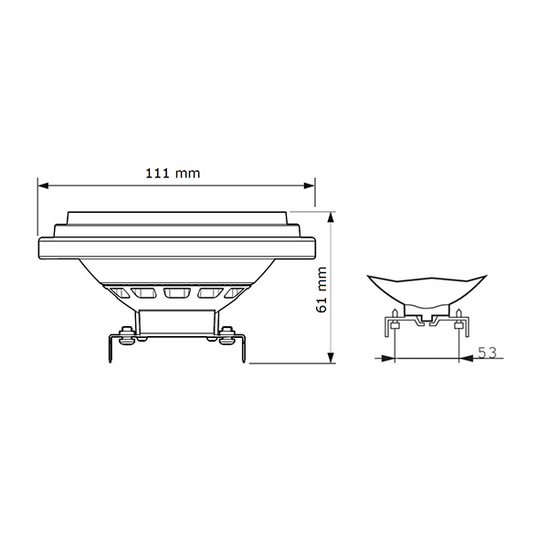 Светодиодная лампа PHILIPS MAS ExpertColor 10,8-50W G53 930 AR111 24D (929003043602), 100023701