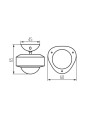 Датчик руху KANLUX SMART S SENSOR PIR INT 10M (34940) , 100024859