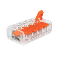 Клемма быстрого монтажа WT-465 5 входа 32А 400В 0.14-4mm²