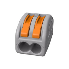 Клемма быстрого монтажа VARGO, 2 входа, 0,08-4мм² (701204)