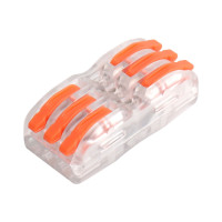 Клема швидкого монтажу WT-F423 3 входи 3 виходи 32А 400В 0.08-4mm²