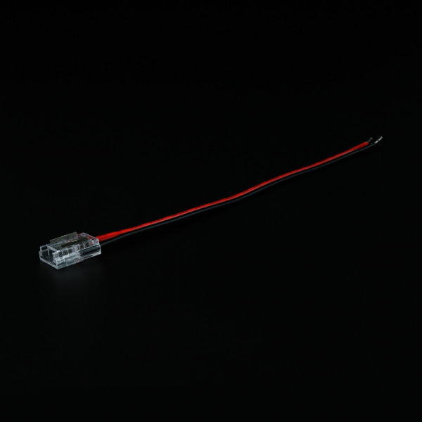 Коннектор для светодиодных лент OEM 8 мм, 2 pin, (лента-провод), провод 15см, max 6A (SC-32-SW-8-2), 100028379