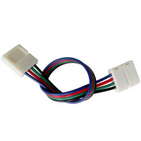 Коннектор для светодиодных лент OEM SC-09-SWS-10-4 10mm RGB 2joints wire (провод-2 зажима)