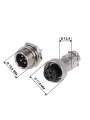 Конектор для світлодіодних стрічок OEM №18 4pin-4pin "мама" + "тато" метал , 100003874