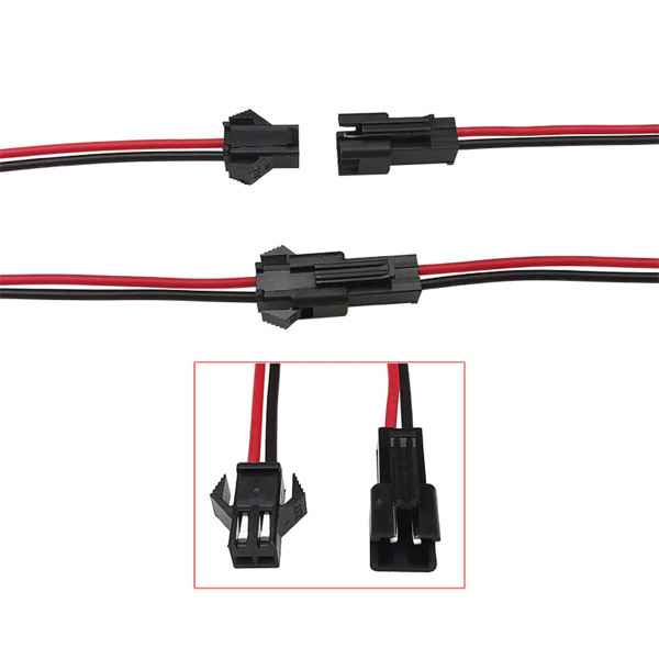 Коннектор OEM SC-28-2-MF-BR 2 pin (комплект"мама" провод+"папа" провод) ч/к, 100022870
