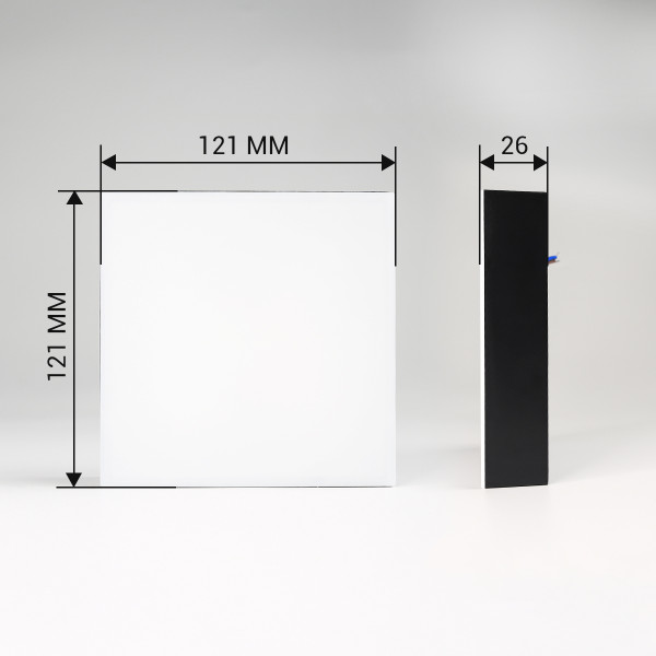 Светильник светодиодный Biom NL 230V 12W 5000К IP20 черный (NL-2-S12-B-5), 100025799