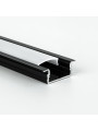 Профіль алюмінієвий BIOM врізний ЛПВ7B 7х16, чорний (палка 2м), м (LPV-7B) , 100021003