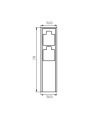 Блок вуличних розеток KANLUX DASTO 2SOC FR B (36585) , 100024929