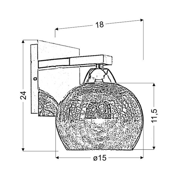 Бра Candellux CROMINA (21-22240), 100025054