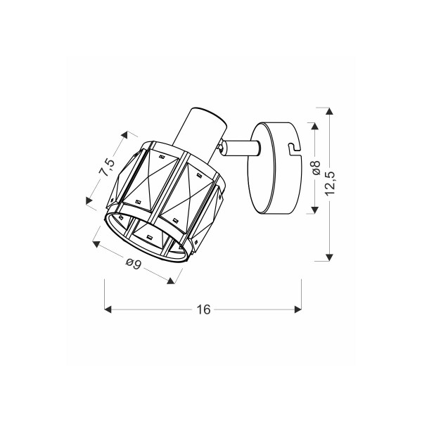Бра Candellux DUBAI (91-23476), 100025392