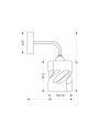 Бра Candellux Felis Grey (21-00125), 100025057