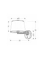 Бра Candellux IBIS Silver (21-00883) , 100025403