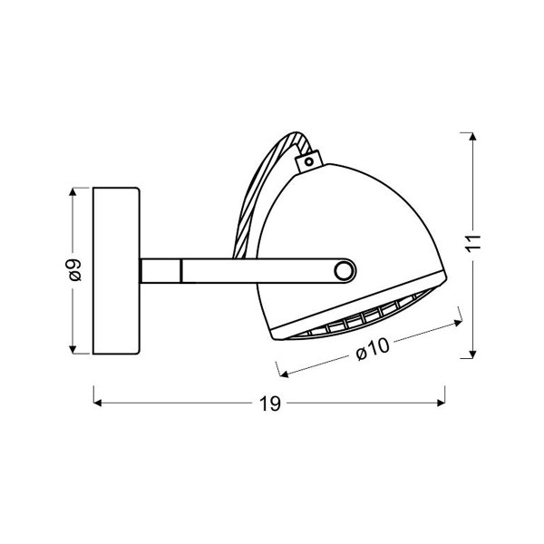 Бра Candellux PENT Grey (91-67999) , 100025428