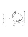 Бра Candellux PENT Grey (91-67999) , 100025428