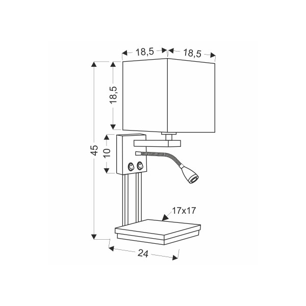 Бра Candellux Theo (21-76885), 100025081