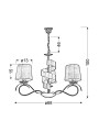 Люстра Candellux DENIS Gold (33-23421) , 100025137