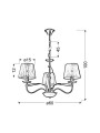 Люстра Candellux DIVA (33-55057), 100025138