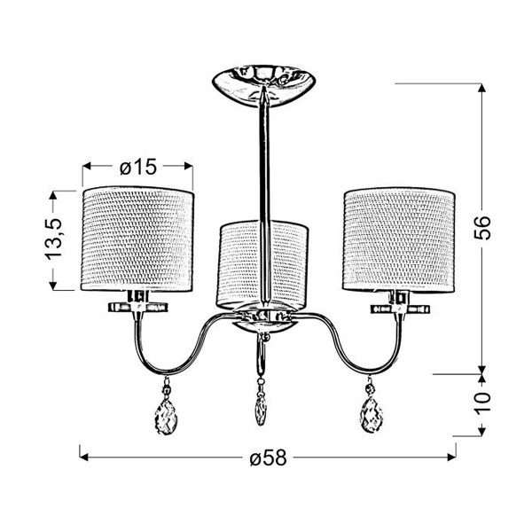 Люстра Candellux ESTERA (33-11664) , 100025140