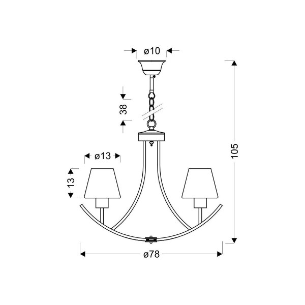 Люстра Candellux LONDON (36-38845), 100025152