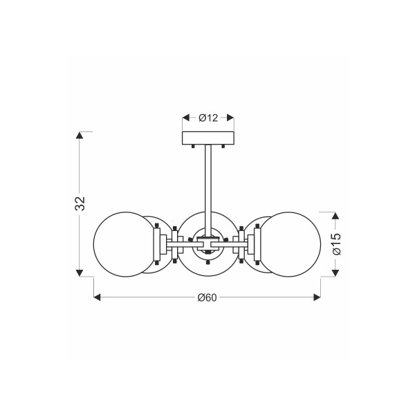 Люстра Candellux Lens (35-01306), 100025148