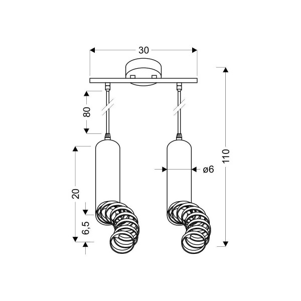 Люстра Candellux TUBA White (32-78636), 100025288