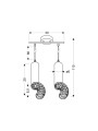 Люстра Candellux TUBA White (32-78636), 100025288
