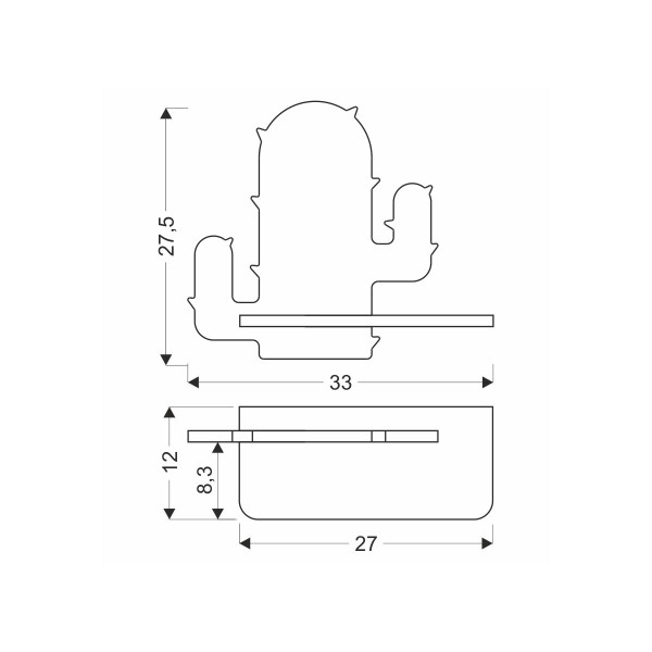 Настенный светильник Candellux CACTUS (21-00996), 100025376