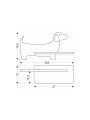 Настінний світильник Candellux DOG Black (21-01047) , 100025384