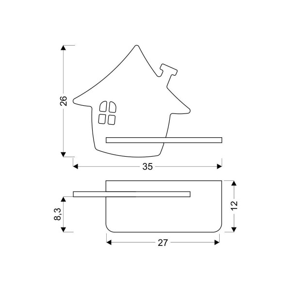 Настенный светильник Candellux HOUSE Green (21-85214), 100025391
