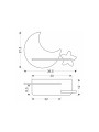 Настенный светильник Candellux MOON (21-75727), 100025422