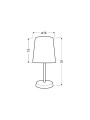 Настольная лампа Candellux GALA Orange (41-98286), 100025099
