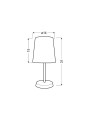 Настольная лампа Candellux GALA Yellow (41-98552), 100025098