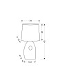 Настольная лампа Candellux HIERRO White (41-79909), 100025105
