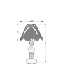Настольная лампа Candellux LOLA Blue (41-04710), 100025111